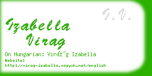 izabella virag business card